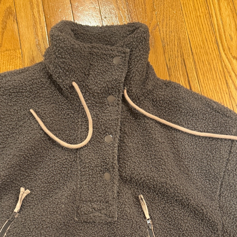 Universal Thread Brown Fleece Jacket - image 3